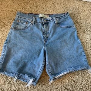 Thrifted Levi denim shorts